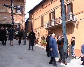Panicale: The Easter Procession with the typical Trunks