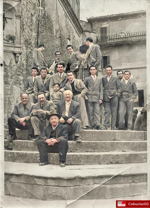 amici sulla cisterna