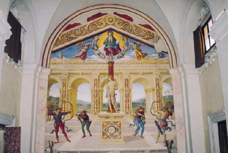 Il Perugino a Panicale - Martirio di San Sebastiano